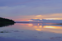 風蓮湖の夕景
