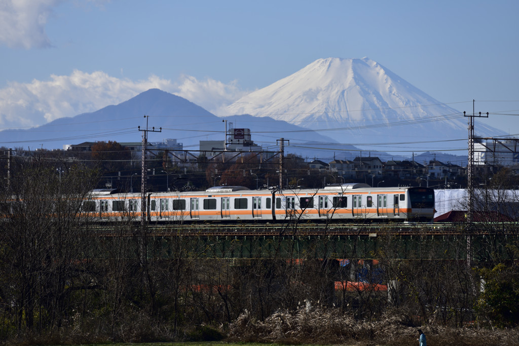 多摩川・富士山・中央線