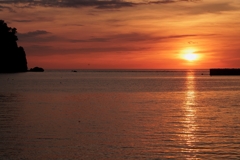 オホーツク海の夕陽2