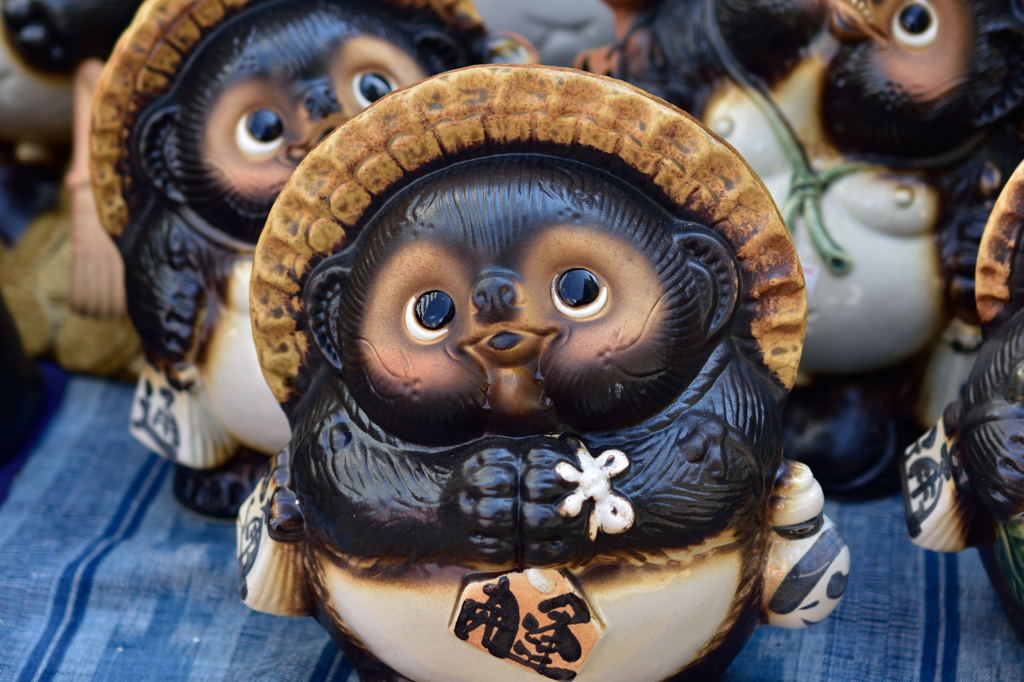 八王子大陶器市のタヌキ