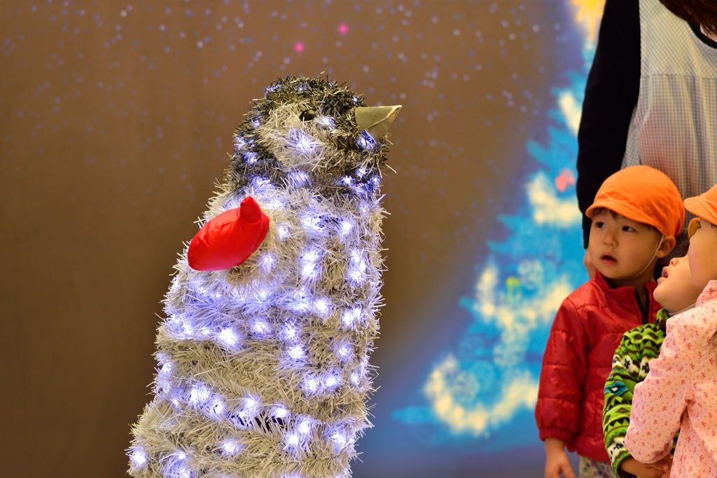 保育園児とペンギン