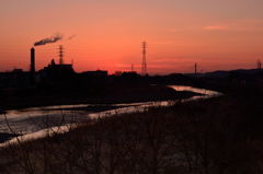 夜明け前の風景