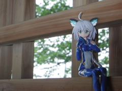 雨宿り。