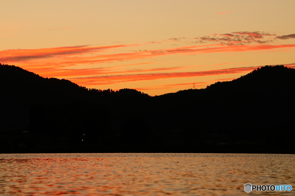 京(今日)の夕空
