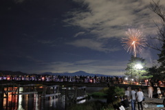 秋空に花火 秋空に花火