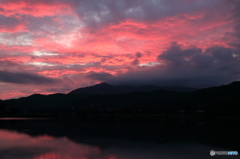 京都とある池の夕景パート3