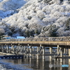 雪の嵐山