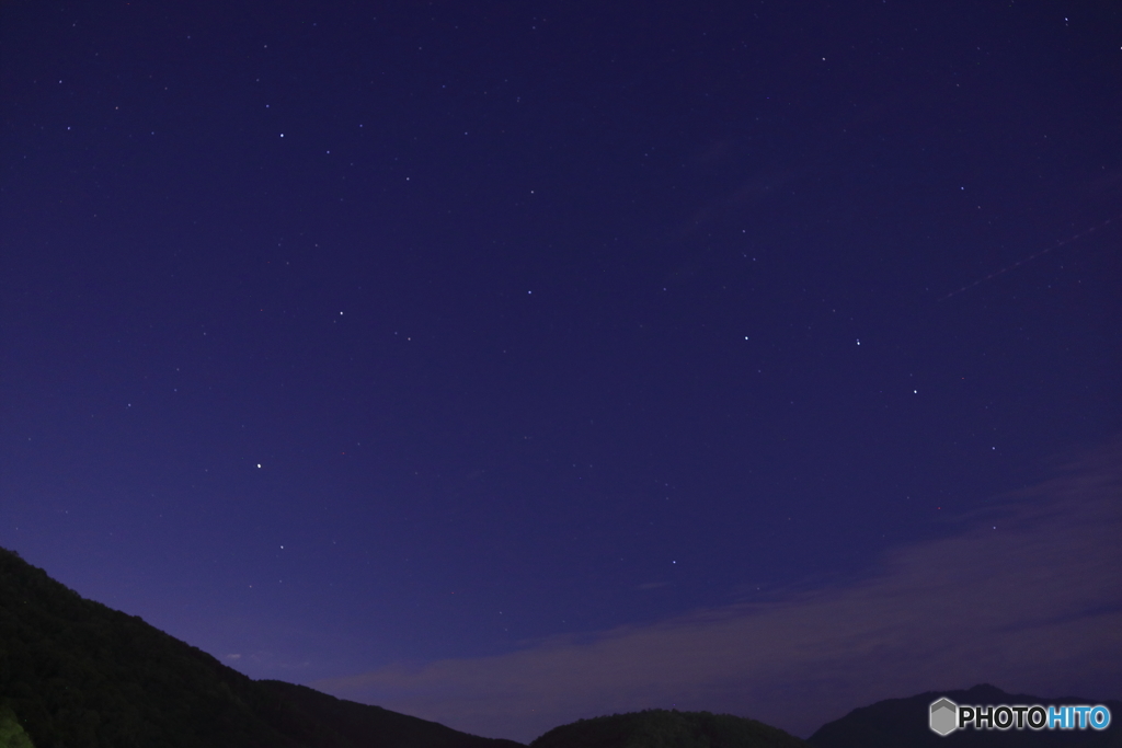 星空を眺める