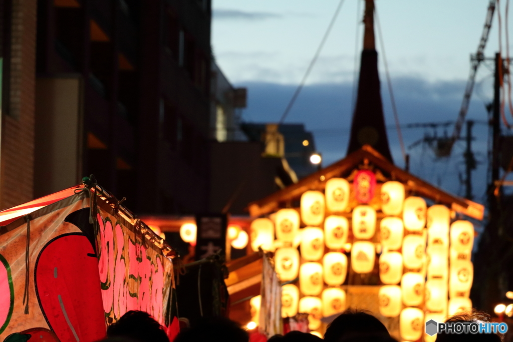 祇園祭宵々山(屋台と菊水鉾)