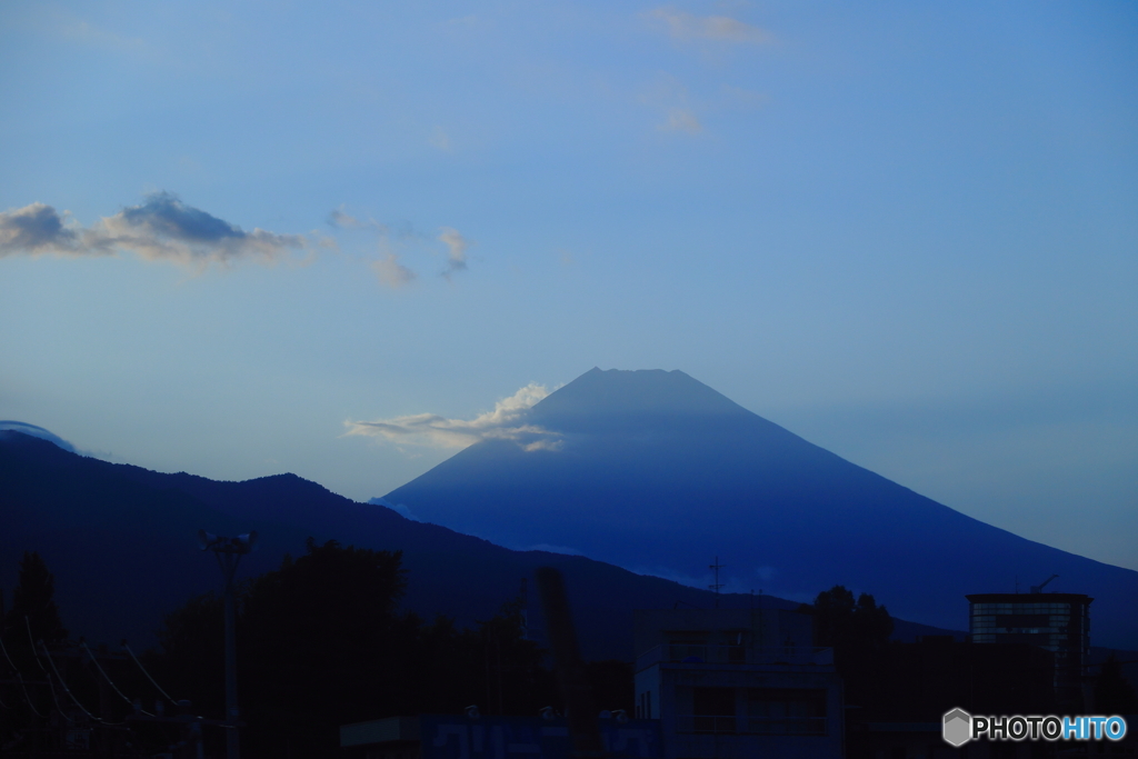 新幹線から見た富士山