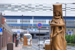 敦賀駅前に居たメーテル