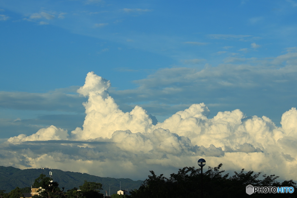 巨大雲① イカの姿フライ