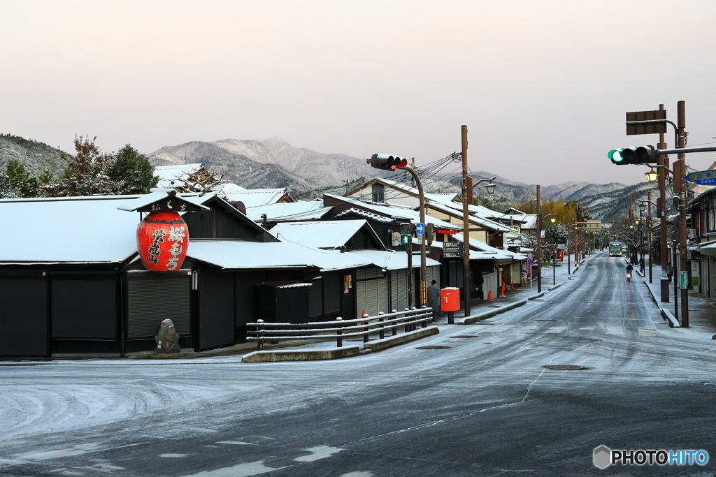 雪が止んで