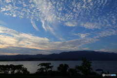 碧空と琵琶湖