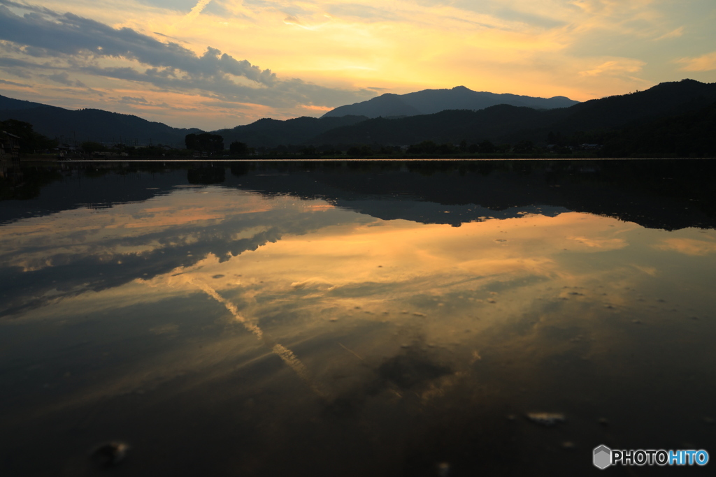 水面に見る景色