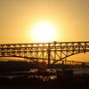 天保山大橋からの朝日