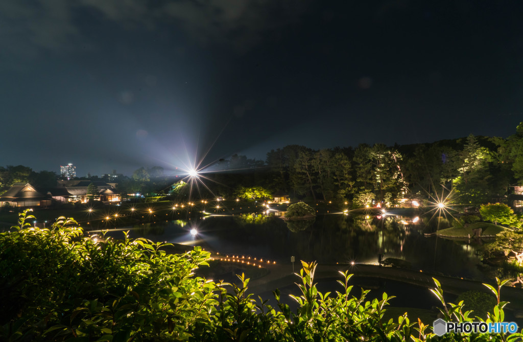 岡山後楽園（春の幻想庭園）①
