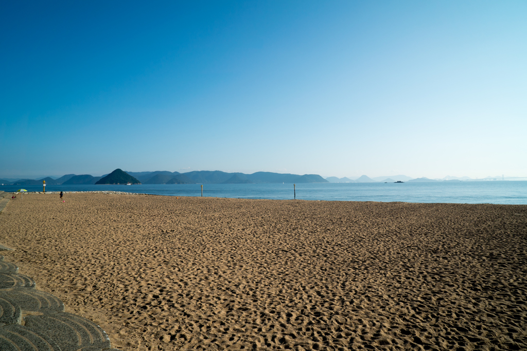 砂浜を独り占め（渋川海水浴場）