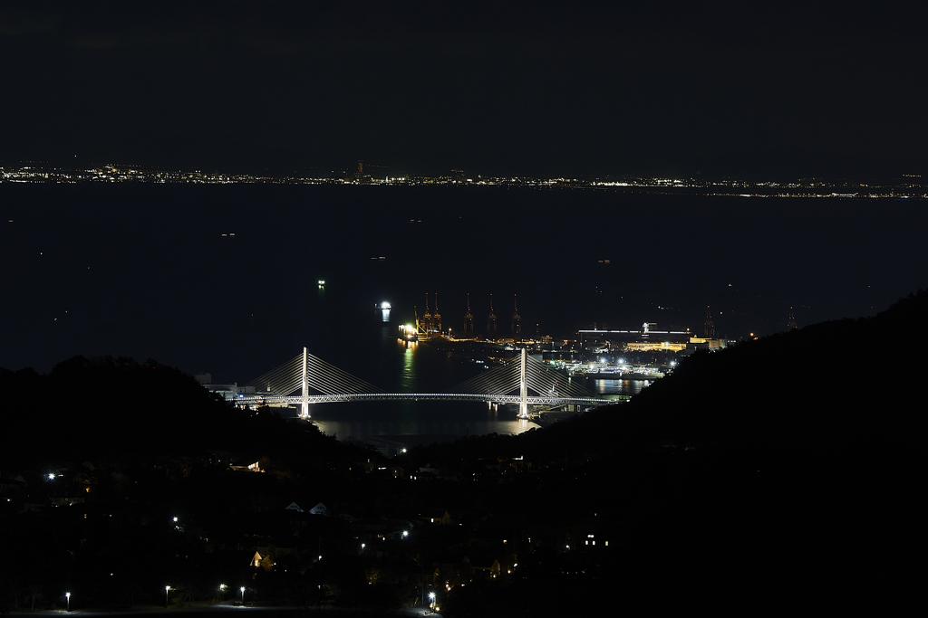 空気が澄んだ日の夜景