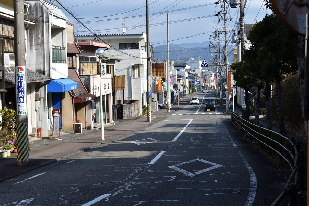 金谷宿　西の端