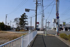 国道1号との合流地点