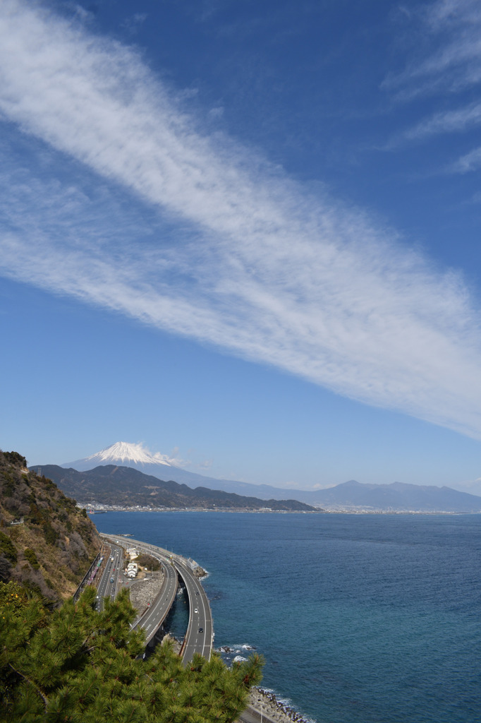 東海道　薩埵峠　富士山