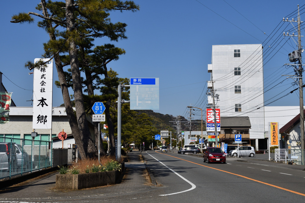 岡部宿の松並木