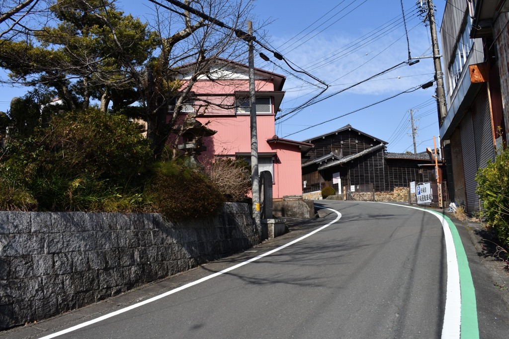 日坂宿内へ