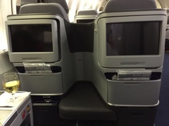 ルフトハンザ　上海-フランクフルト　B747-400　ビジネスクラス