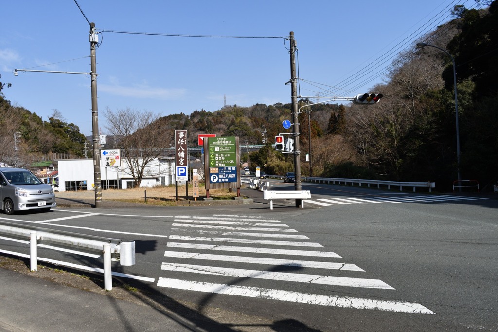 日坂宿への分岐点