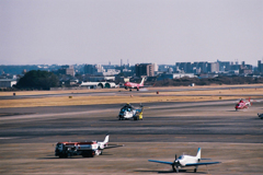 フィルムカメラで飛行機