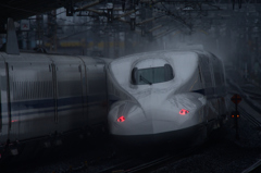 東海道新幹線　米原駅にて