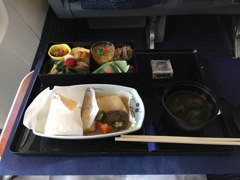 ANA 中部-上海 ビジネスクラス　機内食
