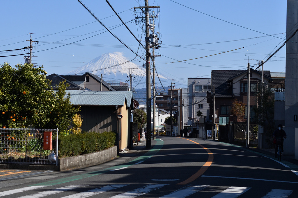 旧東海道　富士山