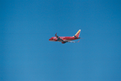 フィルムカメラで飛行機
