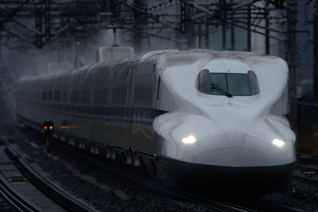 東海道新幹線　米原駅にて