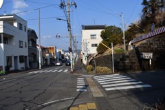 金谷宿　西の外れ