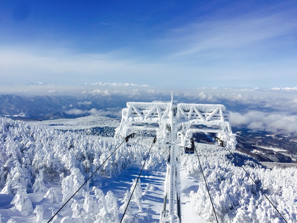 蔵王山頂にて