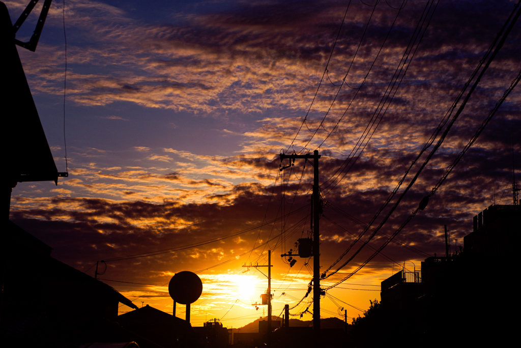 夕日