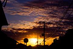夕日