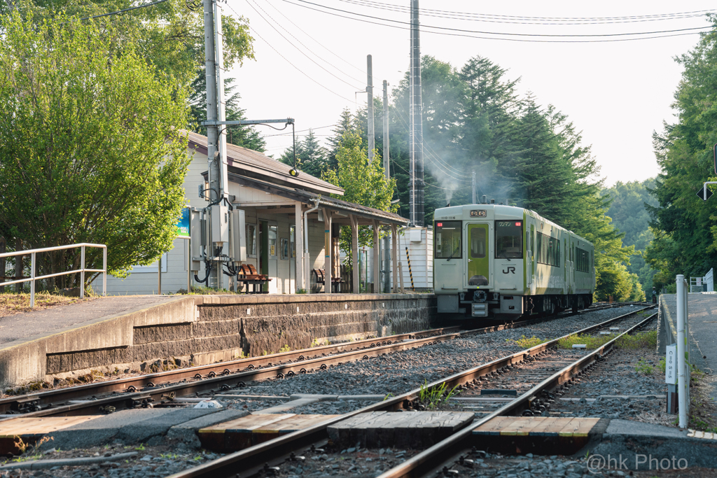 森の中の小さな駅