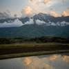里山の夕暮れ