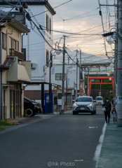 天神町の夕景