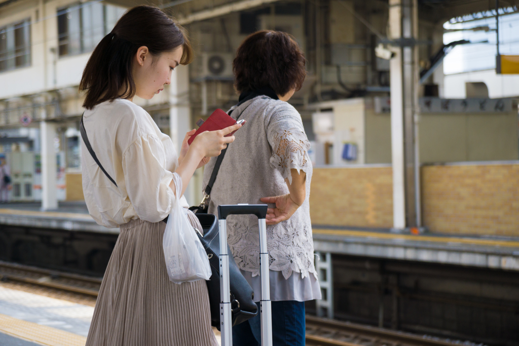 電車待ち