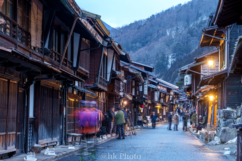 冬の宿場町