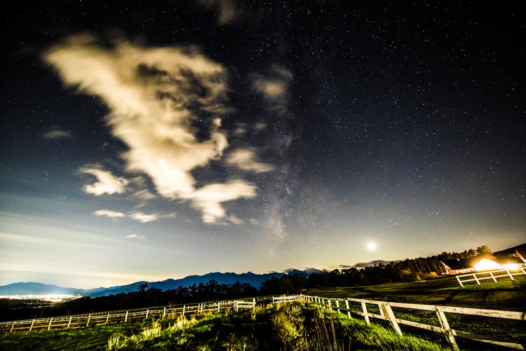 高原の夜空