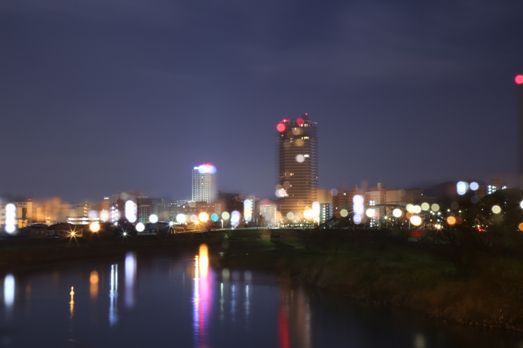 田舎の夜景！