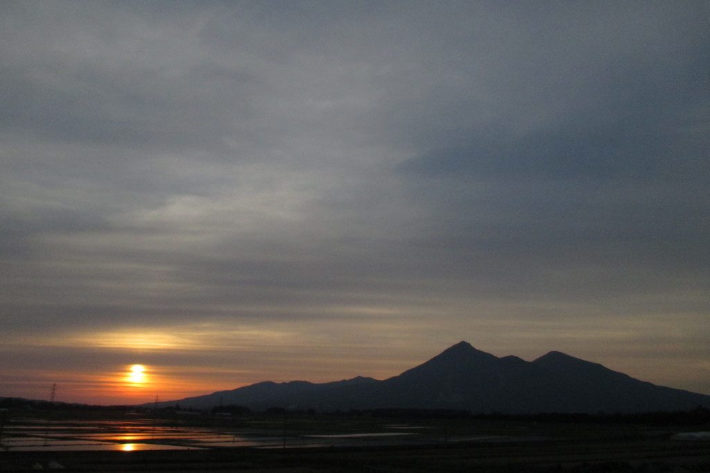 磐梯山　夕景