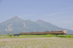 磐梯山と485系