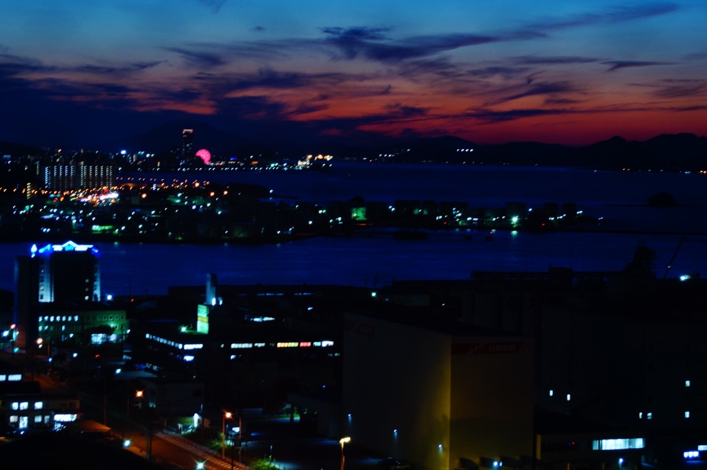 博多ポートタワーからの夜景